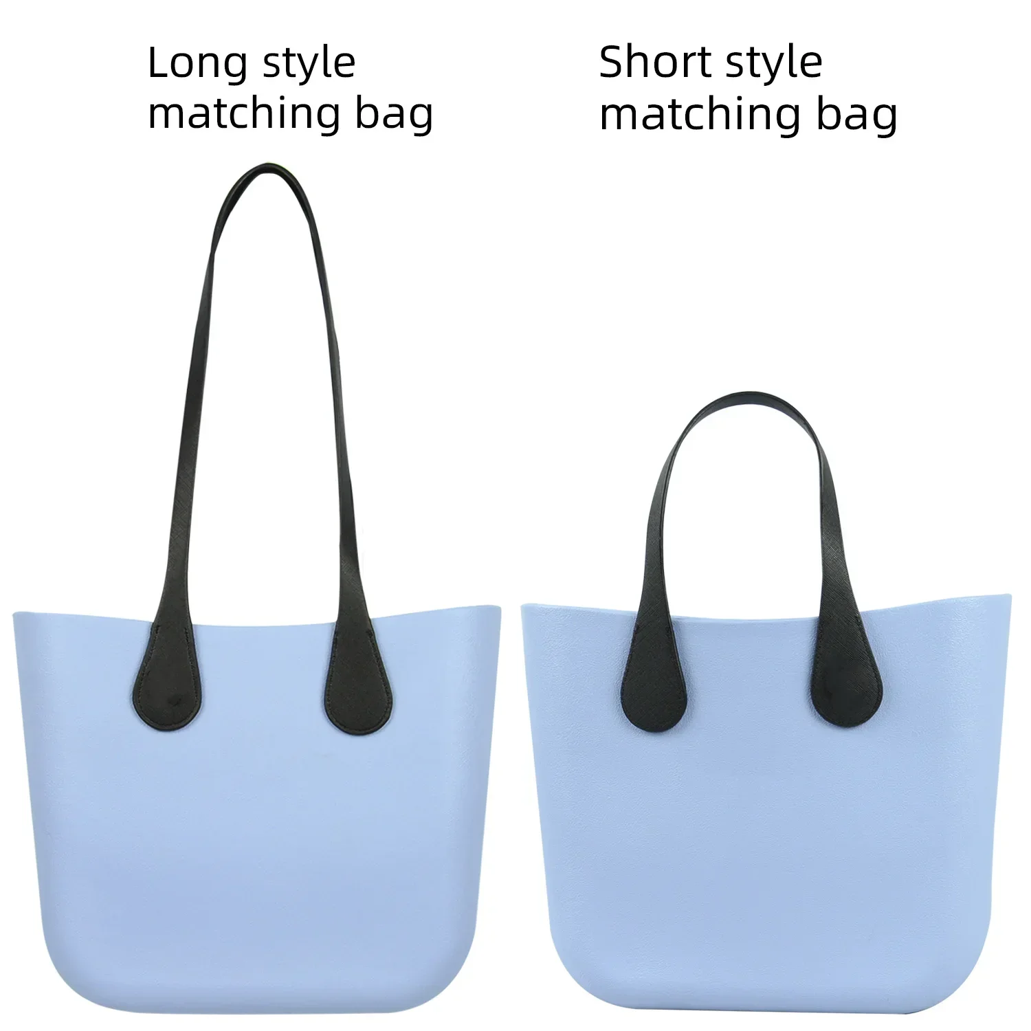 New Tanqu long short obag Slim pu leather Handles for O bag shoulder hand hold straps accessories