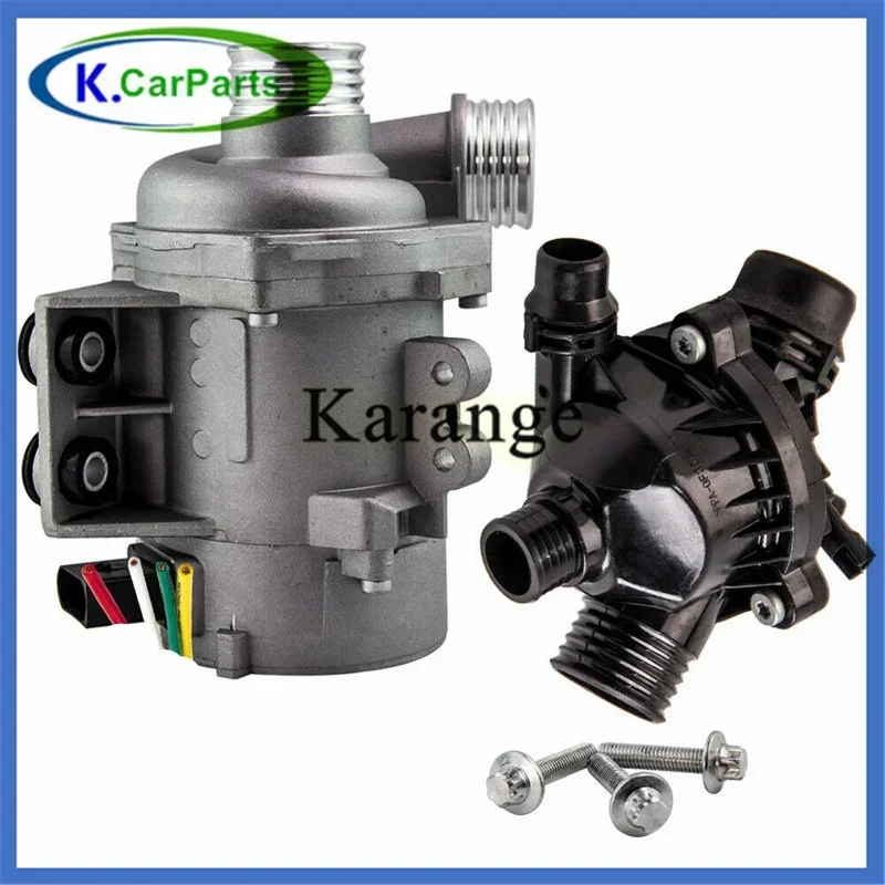 11517586925 11537549476   مضخة مياه كهربائية + ترموستات لسيارات BMW E60 E61 E81 E87 E90 E91 X1 X3 X5 Z4 325i 330i 525i 530i 630i 730i