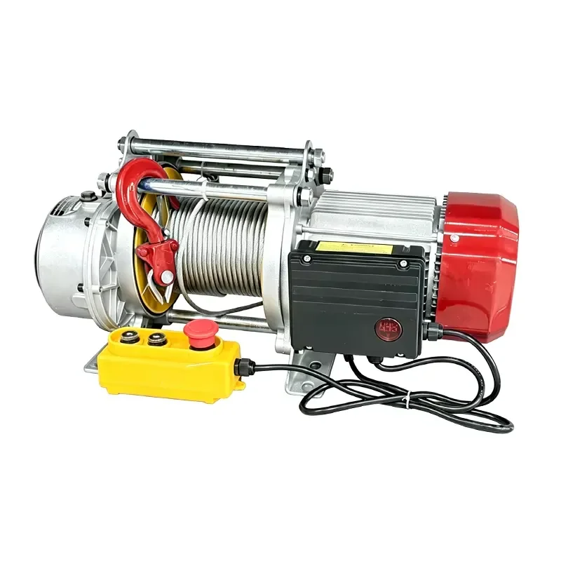 New Heavy Duty Aluminum Alloy KCD Electric Hoist 1000kg 1500kg 220V 380V Multifunctional Anti-twist Wire Rope Remote Control