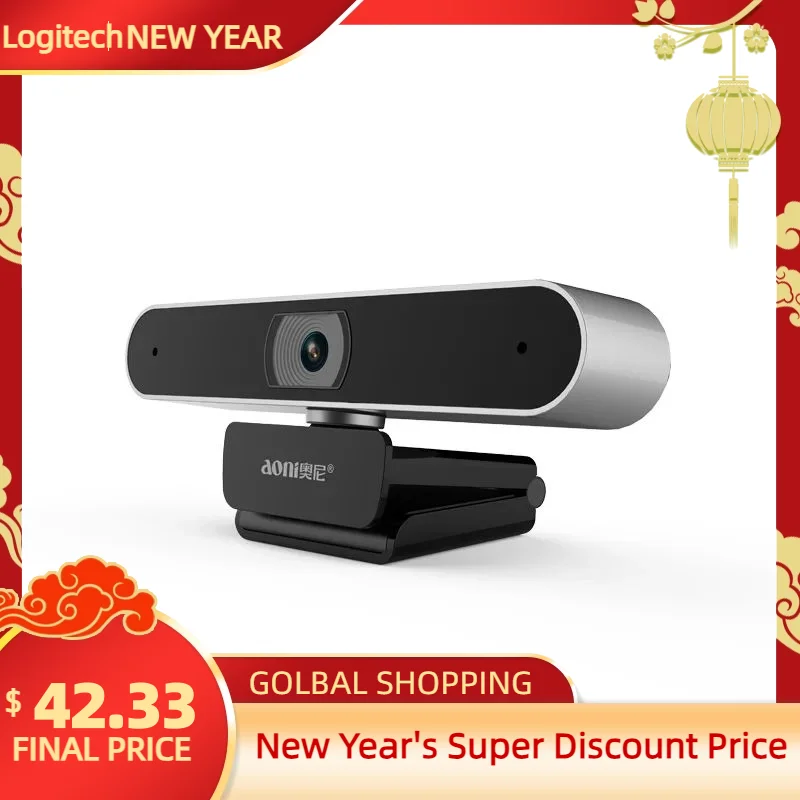 

Aoni A30 webcam 1080p,HD webcam 1920x1080 Built-in Microphone Auto Focus High-end Video Call Computer Web Camera for PC Laptop