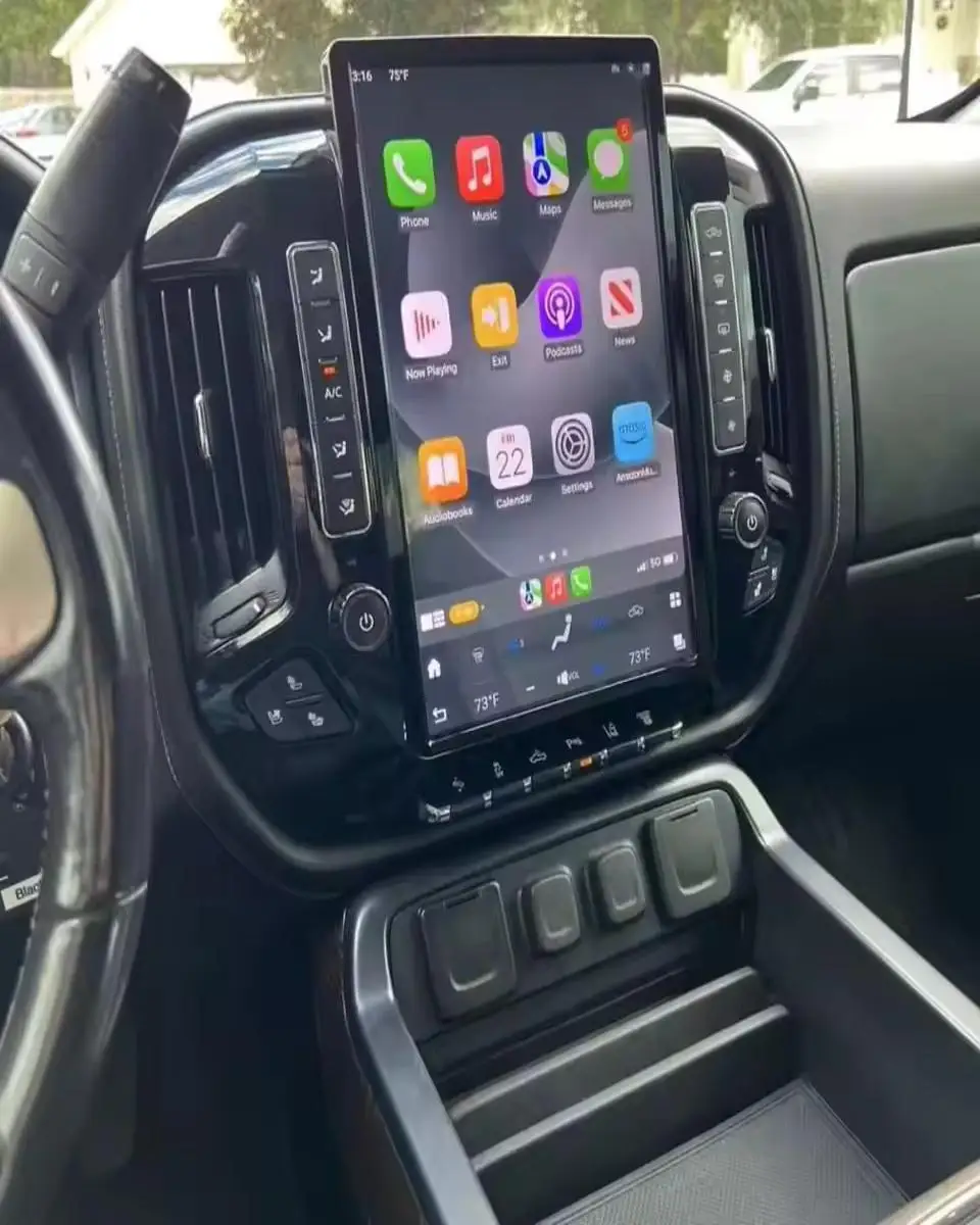 

LCD Screen GPS Navigation For Chevrolet GMC Sierra Silverado 2014-2019 Carplay Car Multimedia Radio Player stereo Android Unit