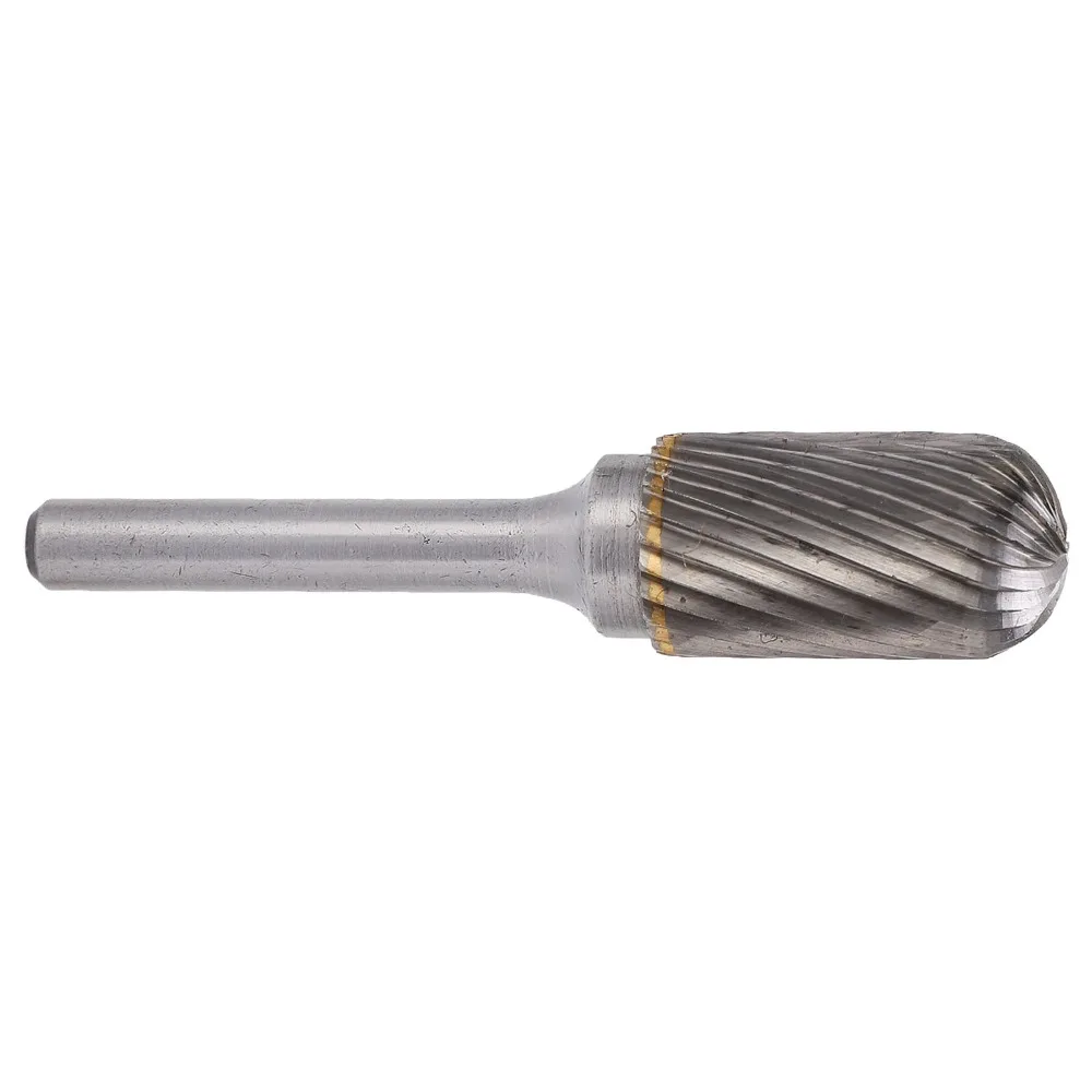 Durable Silver Carbide Burr File Single Cut Flutes Heavy Duty Single Cut Burr Bit Carbide Die Grinder Bit Grinding Polishing