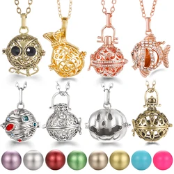 Mexico Chime Music Ball Caller Lockets Aromatherapy Lucky Bag Necklace Woman Essential Oil Diffuser Perfume Pendant Jewelry Gift