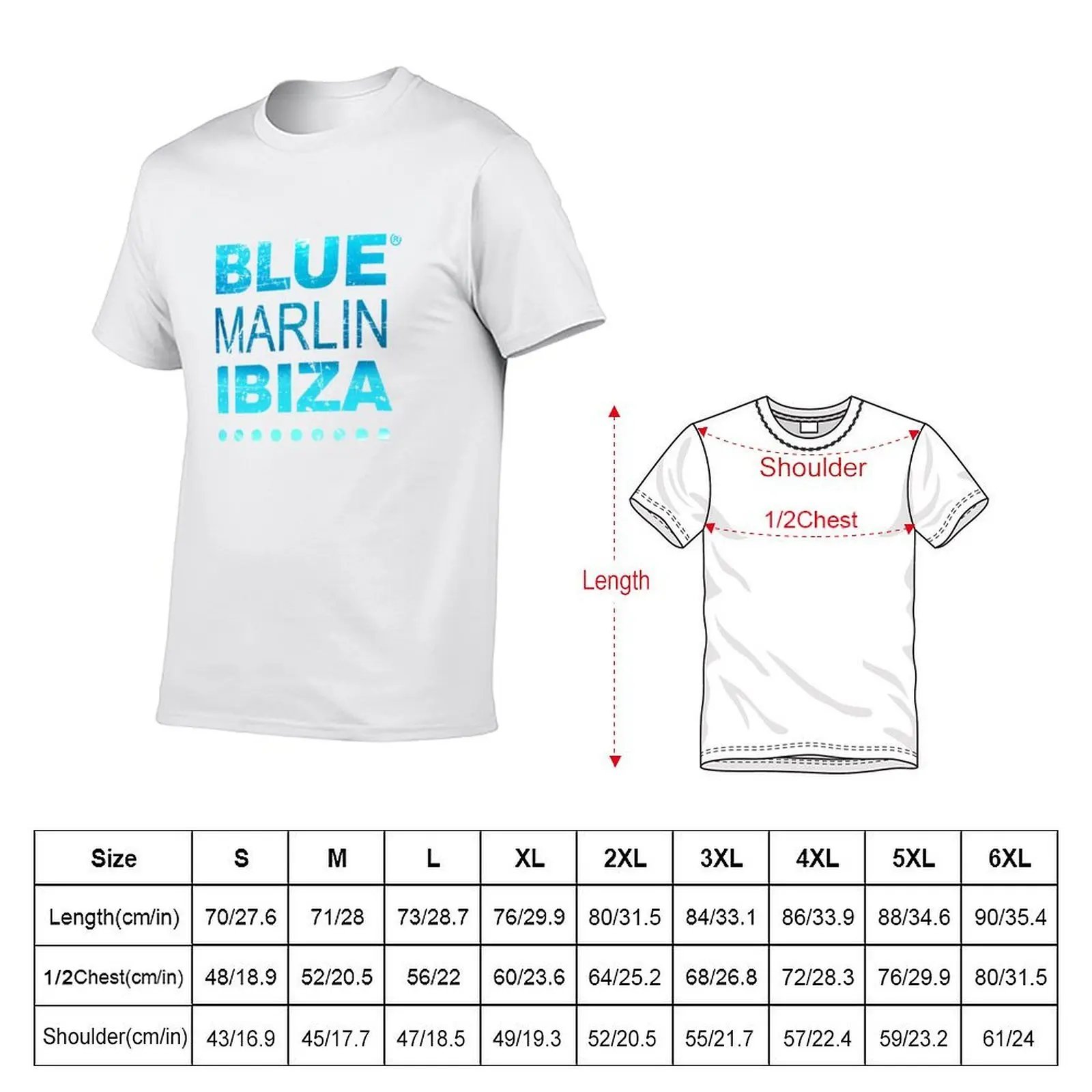 Blue Marlin Ibiza - Sea color design T-Shirt funny t shirts dark humor man graphic t shirt t shirts for man pack cotton T-shirt