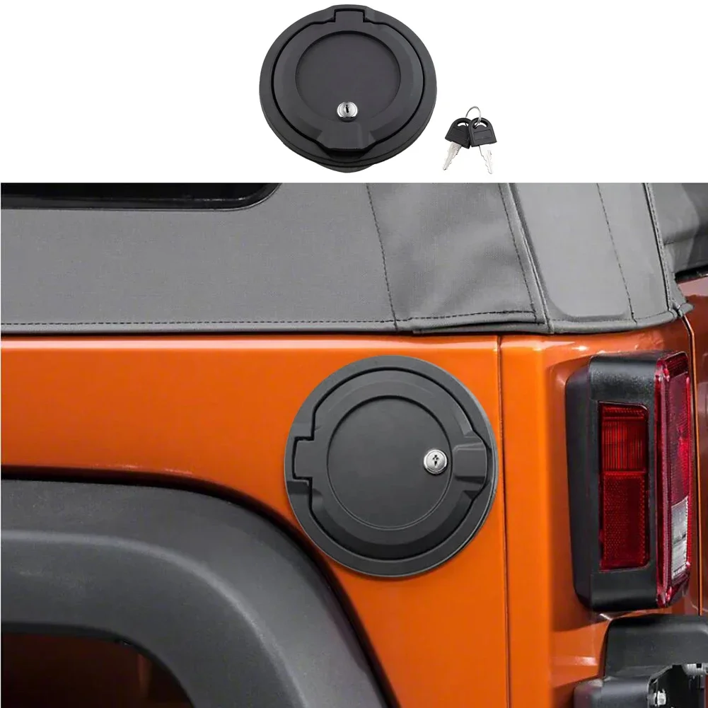 Locking Fuel Tank Filler Door Cover Gas Cap For Jeep Wrangler JL JLU 2018 2019 2020 2021