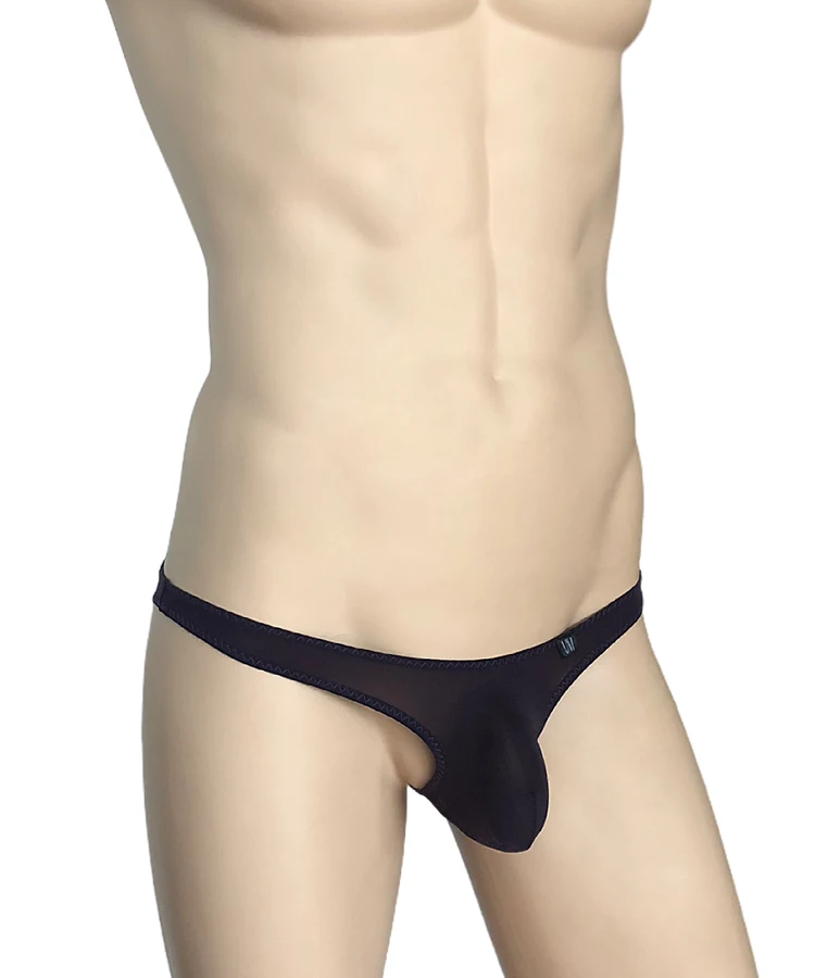 Hip Silk Skating Silk Low Waist Men\'s Sexy Briefs Ultra-thin Breathable Solid Color Three-dimensional Men\'s Underwear