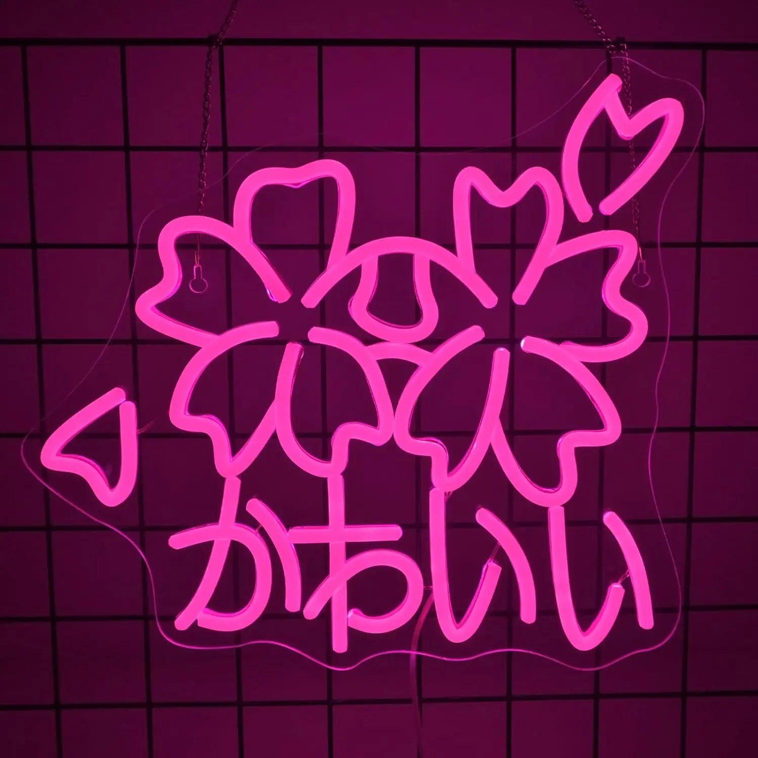 

Sakura Flower Neon Sign for Home Wall Decor Dimmable LED Neon Light USB Power for Bedroom Living Room Bar Club Cafe Party Decor