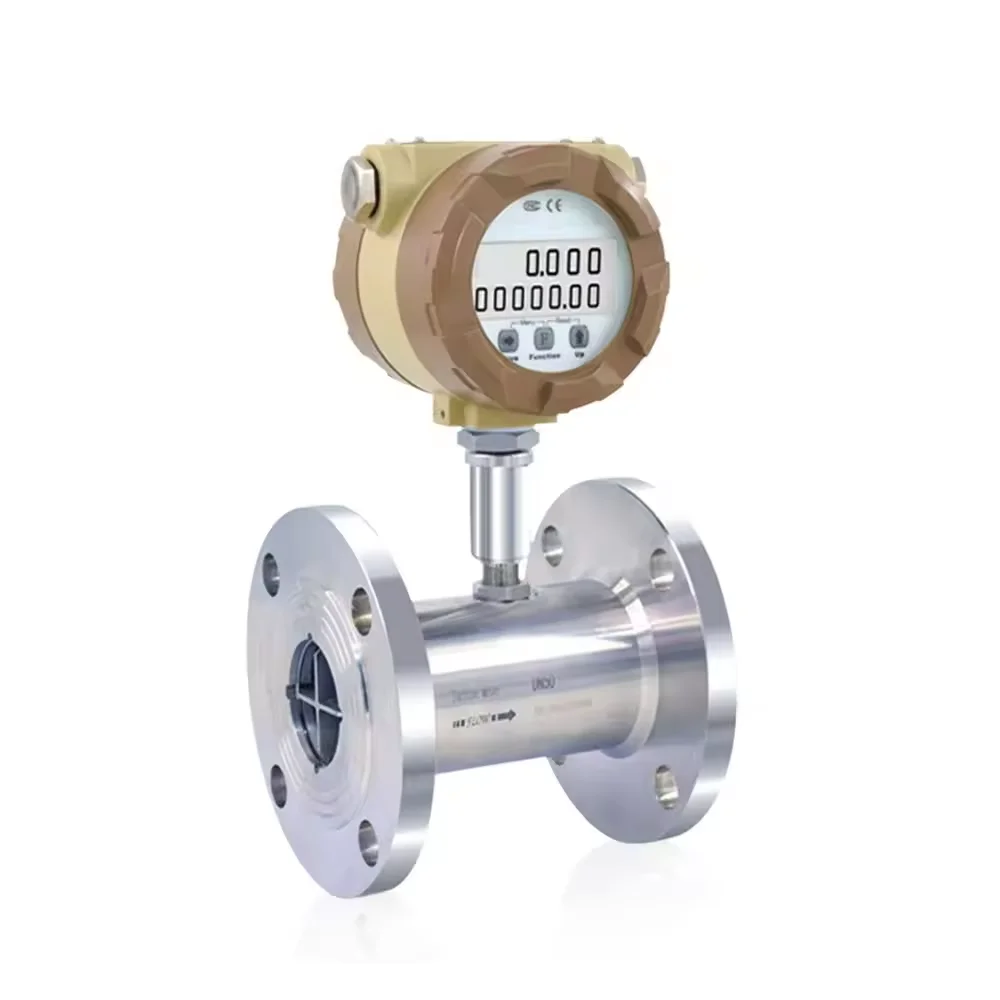 

Digital 4-20ma Liquid Turbine Flow Meter Beer Milk Flowmeter