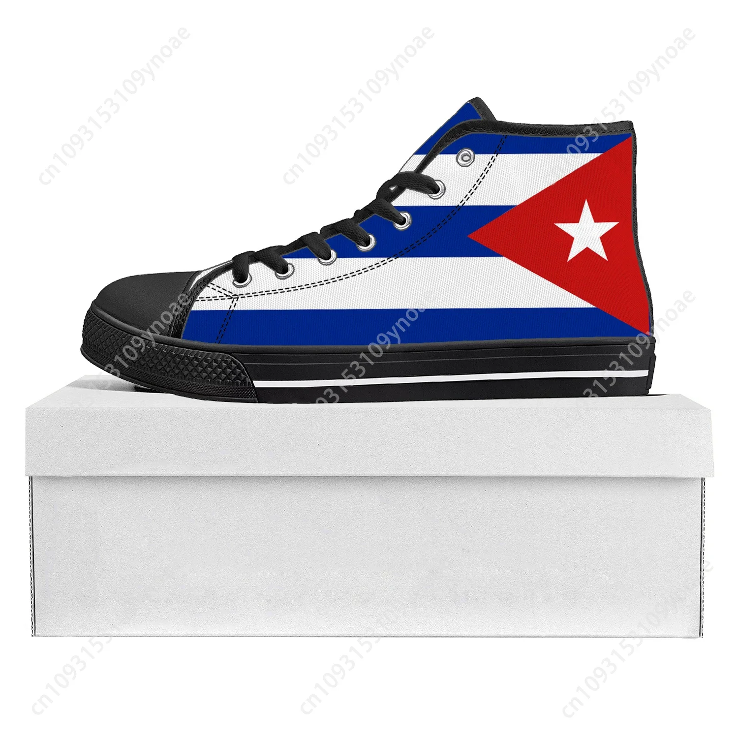 

Cuban Flag High Top High Quality Sneakers Mens Womens Teenager Canvas Sneaker Cuba Casual Couple Shoes Custom Shoe