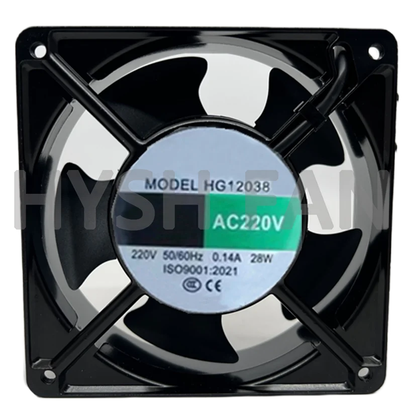 Axial Fan HG12038 AC220V 0.14A 28W 12038 KTV Cabinet Cooling Fan