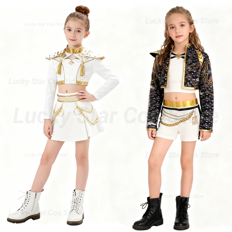 

2025 Girls suit Halloween stage performance costumes disfraz k pop niña girl group démons special occasion children's clothing