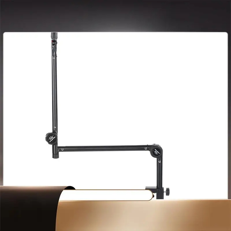 

Foldable Recording Microphone Holder Suspension Boom Scissor Arm Stand Holder With Mic Clip Table Mounting Clamp-X64A