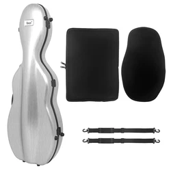 4/4 Violin Case Composite Box Carbon Fiber Environmentally Friendly Materials Violin Backpack Box with Hygrometer