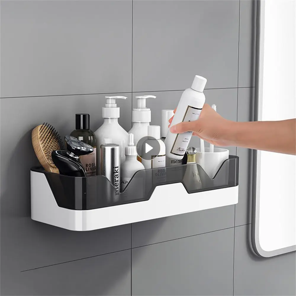 Bathroom Practical Wear-resistant Portable Solid Household Wall Hanging Convenient Simple Universal Storage Rack Toilet Wall