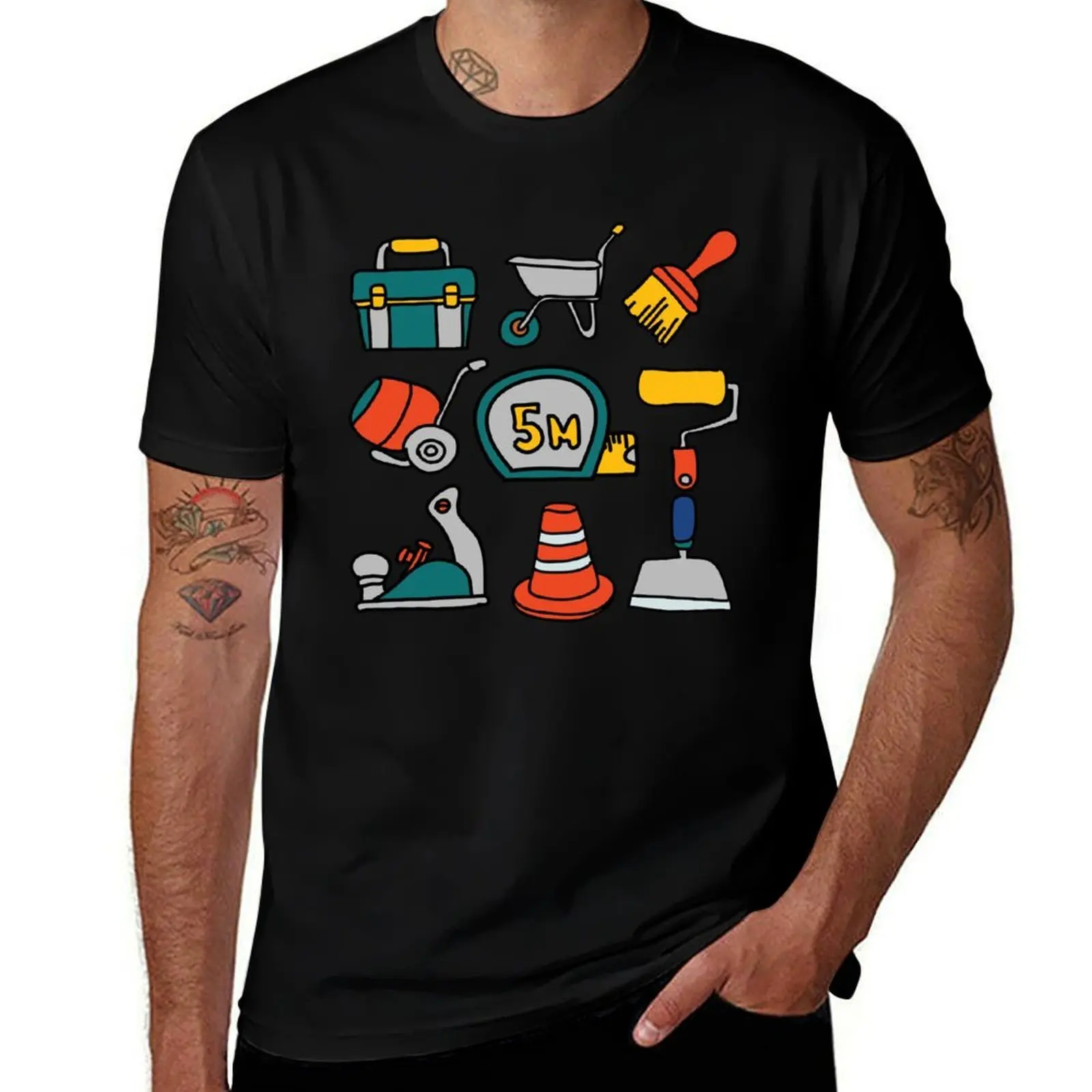 

Hardware Tools- for Plumber, Carpenter, Construction Worker T-Shirt vintage anime shirt quick drying plain mens clothing
