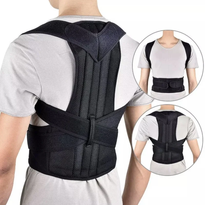 2 Pieces Achieve Upright Posture with IYDoaMea\'s Adjustable, Breathable Polyester Posture Corrector - Universal Fit for Pain Rel