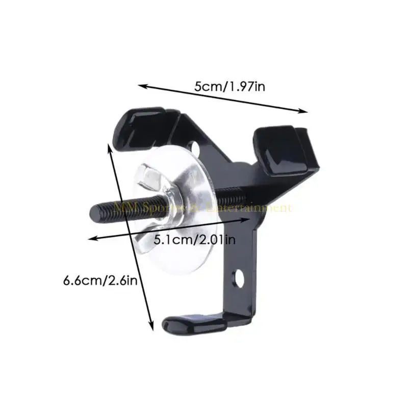 31BE Supporto per display moderno per casco da football, installazione a tre viti in metallo antiruggine