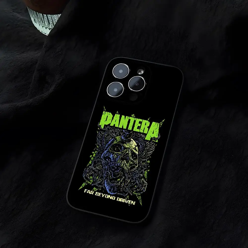 Panteras Music Mouse Pad Funda para iphone 14 16 13 11 15ProMax 12 Pro Max Mini Xr Xs X 7 Plus