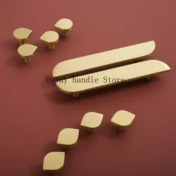 Unique Solid Brass Knobs and Pull Cabinet Knobs Cupboard Handles Furniture Hardware Dresser Drawer Pulls Kitchen Bedroom Decor