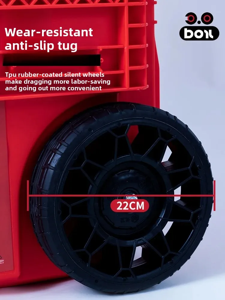 LB-601S-L 3.0 Red Combination Stacking Toolbox Large Storage Box Industrial Multi functional Large Capacity Toolbox