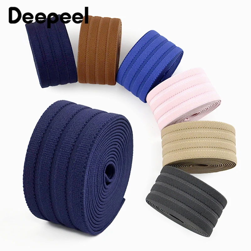 

5M 40mm Colored Nylon Rubber Bands Sewing Pants Belt Stretch Tape Waistband Elastic Band Jeans Underwear Strap DIY Accessories