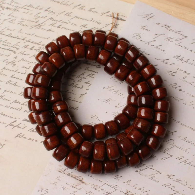 Natural Ox Bone Distressed Weathering Pattern Tibetan Spacer Beads Beads Diy Individual Bodhi Beads Accessories Bracelet