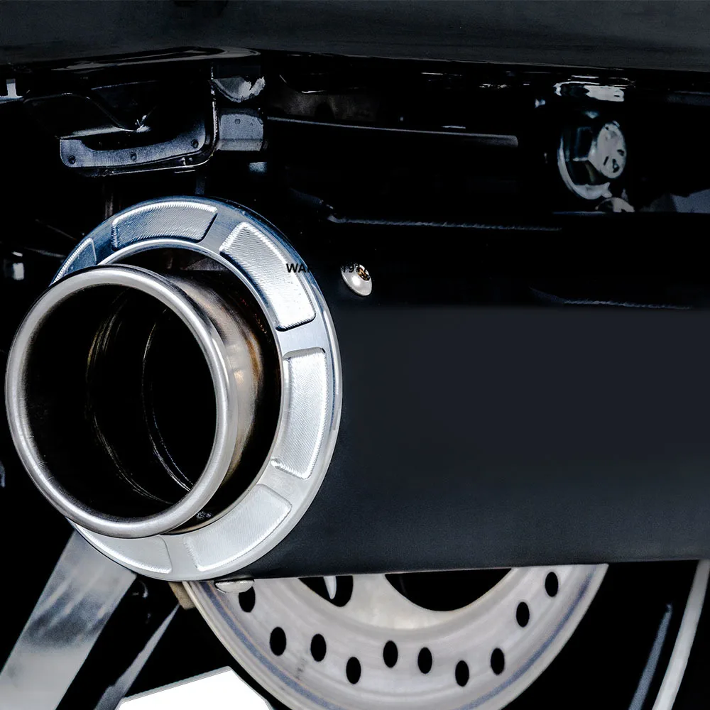 Black 4.5-Inch Stainless Steel Motorcycle Exhaust Muffler Pipe Compatible with for 1995-2016 Touring Model