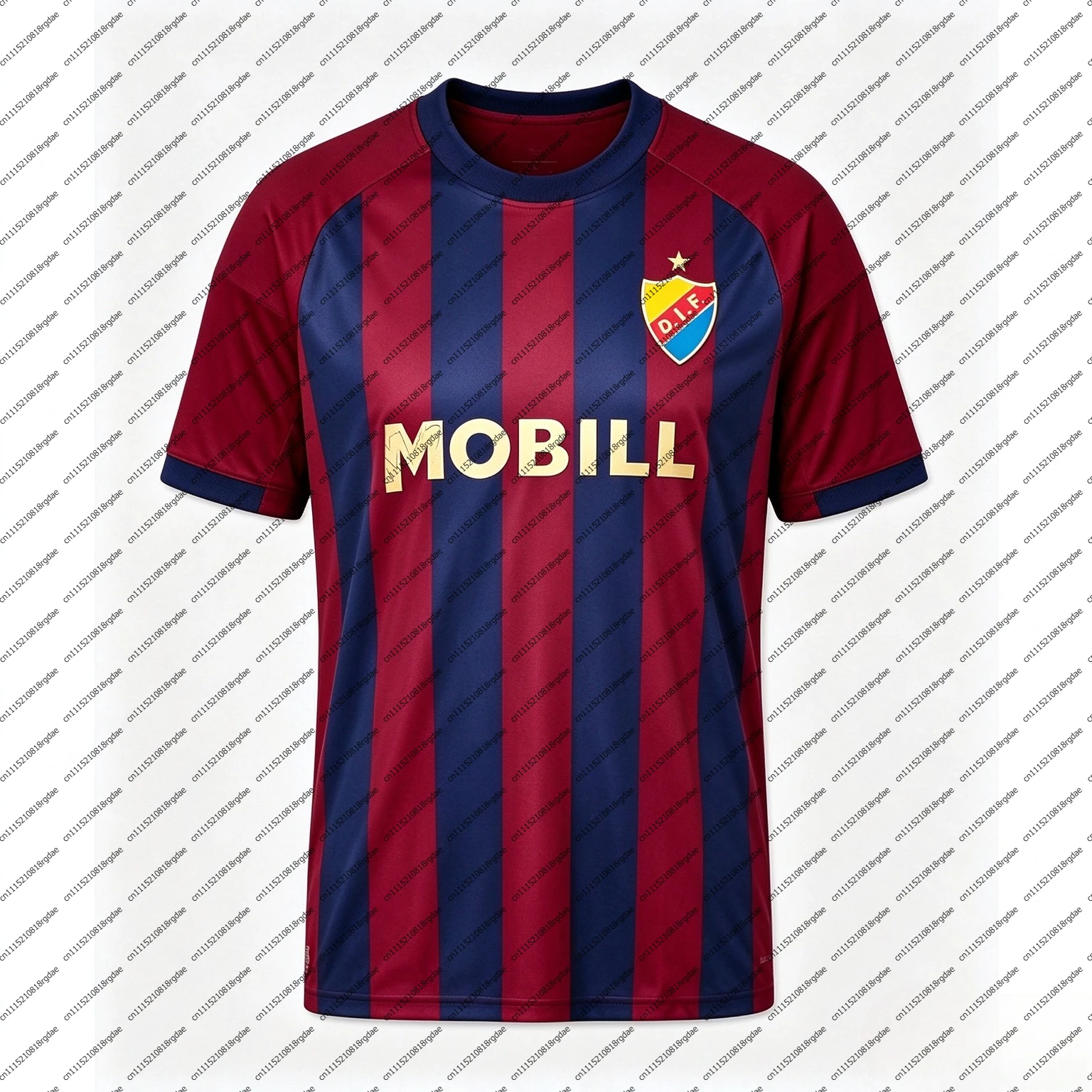 2026-27 Djurgårdens IF Home and Away T-Shirt with 3D Digital Print, Comfortable and Breathable Sports Casual Top