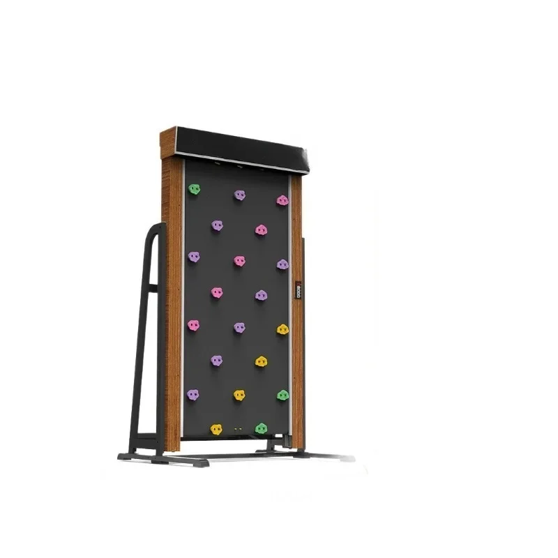 Household indoor climbing wall adjustable speed rock point wood grain aluminum plate physical training for children