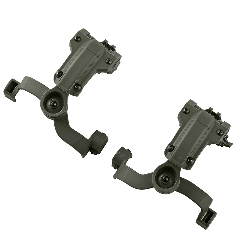 Shooting Headset Bracket Kit Multi-angle Rotation Helmet Rail Adapter Fit OPS Core ARC and Team Wendy M-LOK Rail Headphone Mount