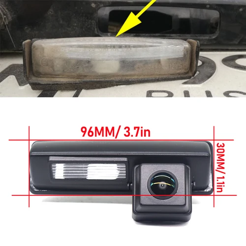 Imagen 2 del producto Cámara de visión trasera de coche HD impermeable de alta calidad RCA 1080*720P para Toyota Vios Yaris Sedan 2007 2008 2009 2010 2011 2012 2013