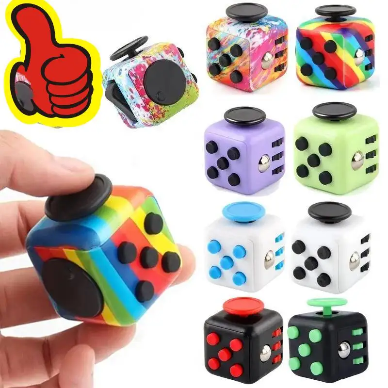NEU Fidget Cube Antistress Hand Spinner Dekompressionsspielzeug für Autismus ADHS Angst Sensorisches Spielzeug für Kinder Erwachsene Stressabbau-Spielzeug