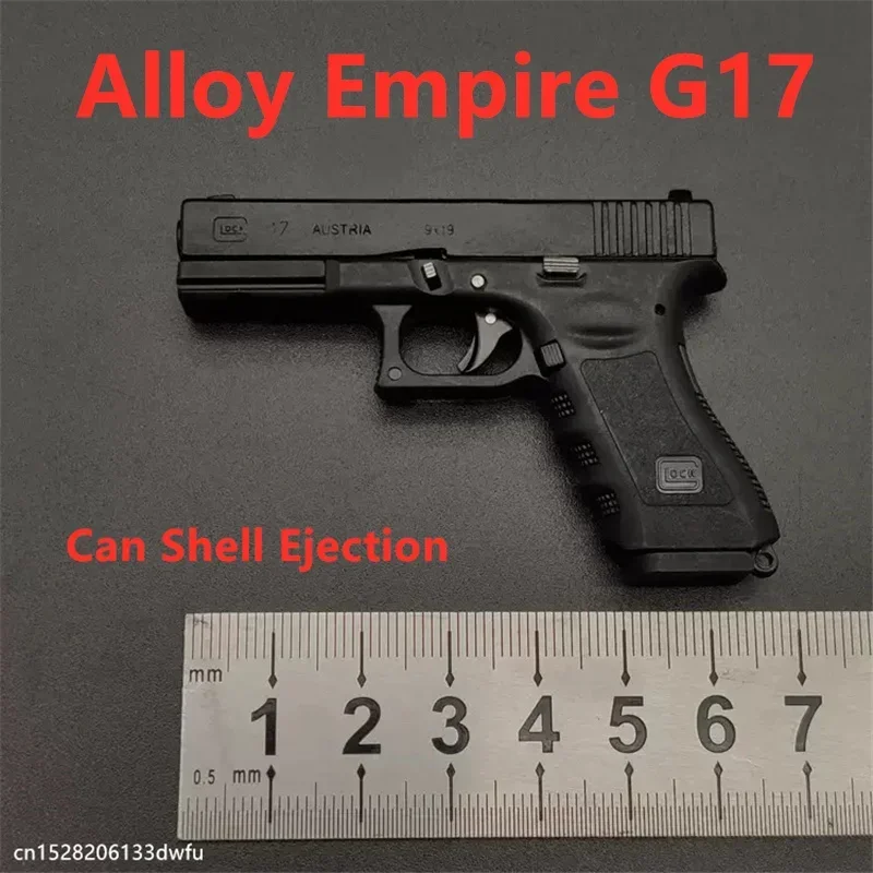 92F Glock G17 Desert Eagle Toy Gun Pistol  Keychain Metal Miniature Model Weapon Adult Kids Shell Ejection Alloy Empire