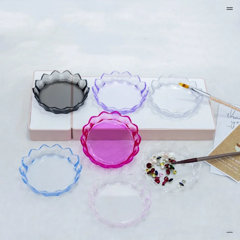 ที่วางแปรงทำเล็บ กล่องเก็บอุปกรณ์ทำความสะอาด ถาดใส่ของ กล่องเก็บของ ถาดใส่เครื่องประดับตกแต่งเล็บ กลิตเตอร์  สำหรับจัดแสดงอุปกรณ์ทำเล็บ