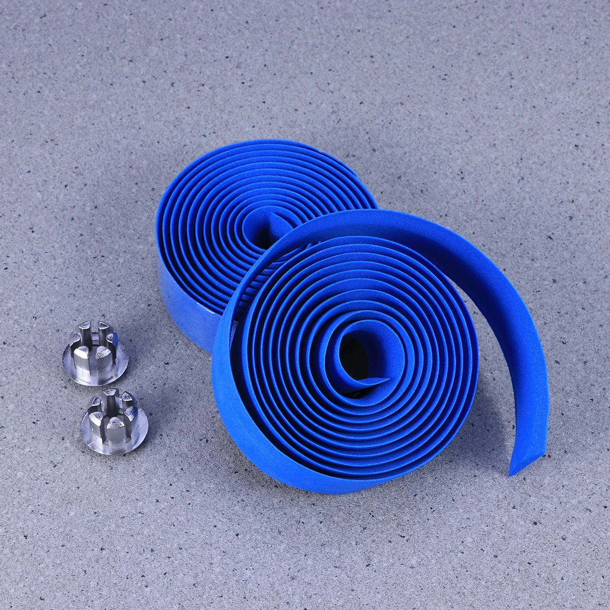 1Pair Handlebar Tape Non-Slip Belt Road Bike Lightest Cork Wrap Dark Blue Easy Install End Plugs Durable Grip Handlebar Tape