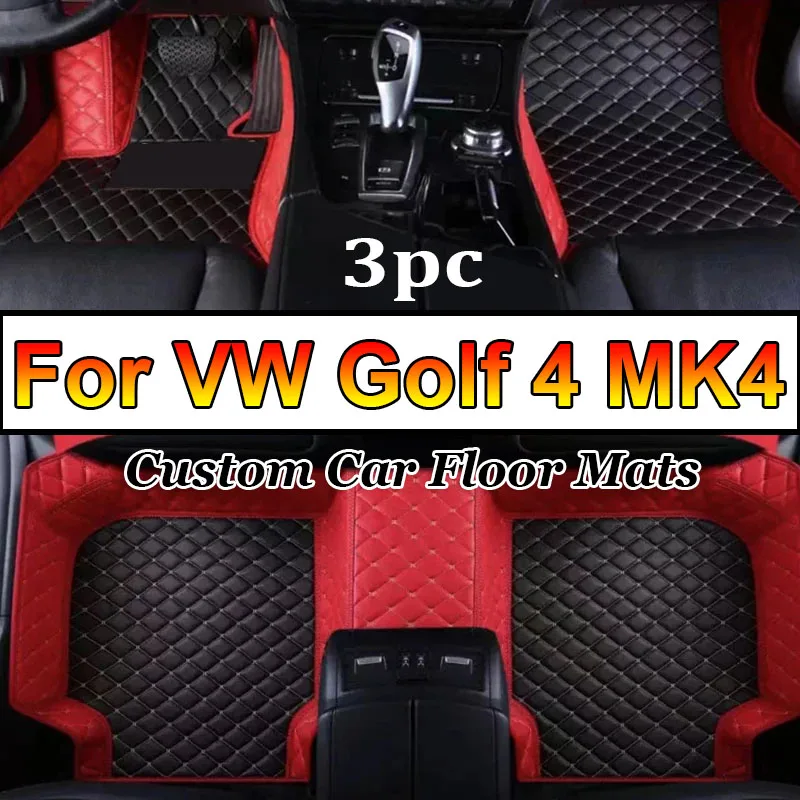 

Автомобильные коврики для VW Golf 4 MK4 1998 ~ 2003, Прямая поставка, центр, автомобильные аксессуары для интерьера, кожаные коврики, коврики, подставки для ног