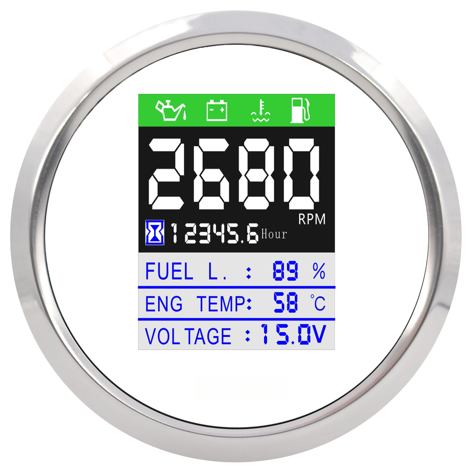 

Accesorios De Moto CAN Bus Oil/Temp/Voltage Combo Gauge 85mm Wholesale Car, Boat, and Tricycle Dashboards