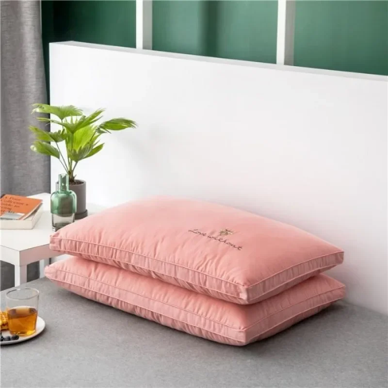 1PCS Cotton Soybean Fiber Pillow Adult Cervical Spine Protection Hotel Pillow Soft Home Pillow Core