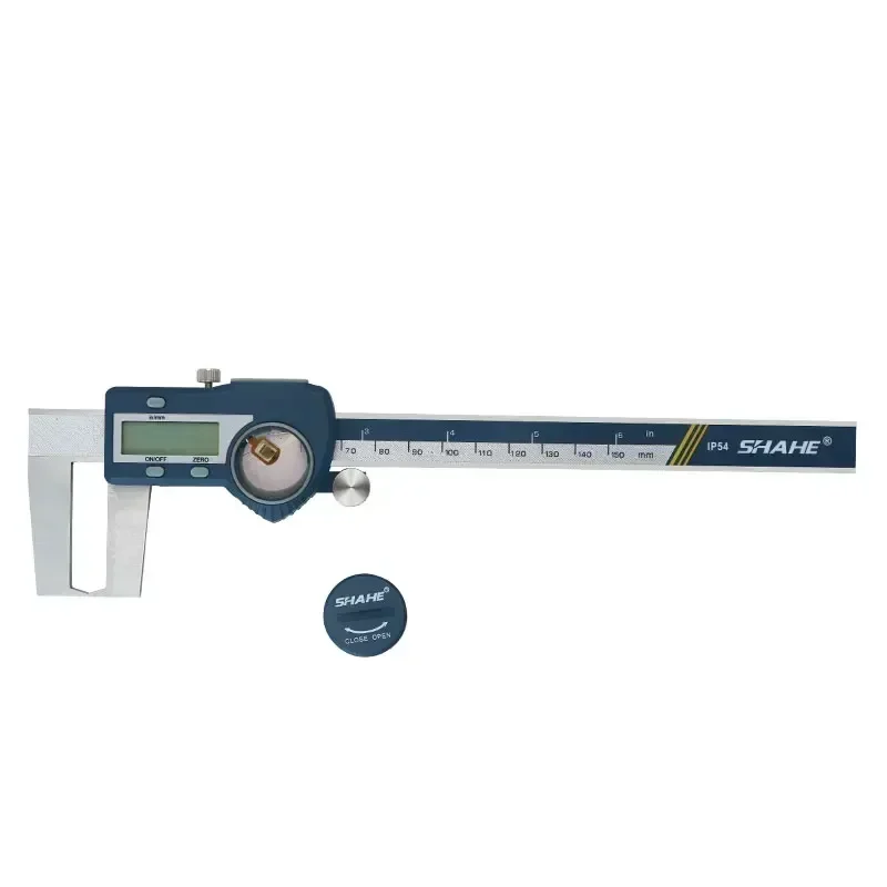 SHAHE 0-150/200/300 mm Digital Caliper Outside Groove Caliper With Flat Points LCD Digital Electronic Caliper Measuring Tools