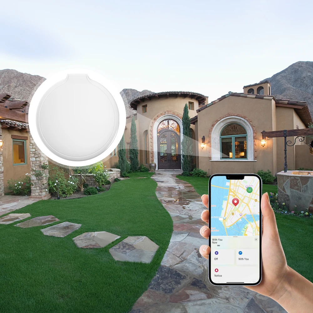 Mini Global Location Tracker Tag Compatible with Find My Portable Position Device for Bag Pet Key Travel Luggage