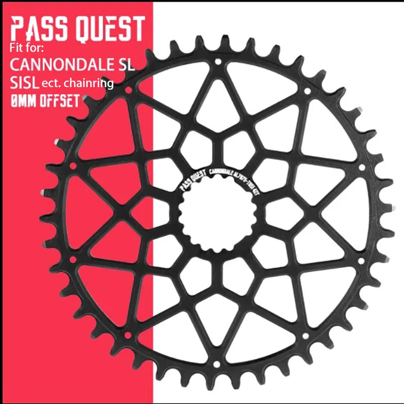 PASS QUEST For Cannondale Direct Mounted Chainring Round Narrow Wide Teeth Chainwheel For SL SISL FSA Single Disc