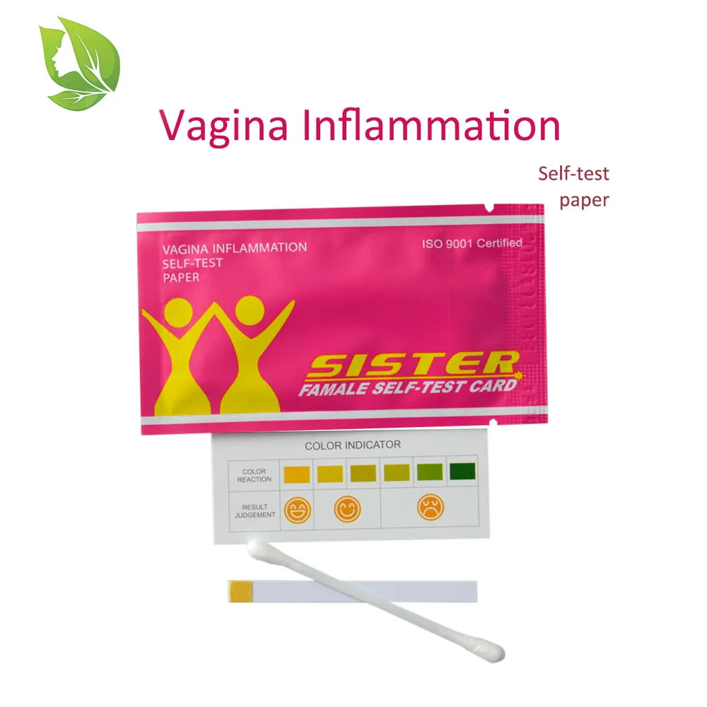 100 Pieces Female self-test cards gynecological inflammation women health self test Paper vaginal testing strip intimate