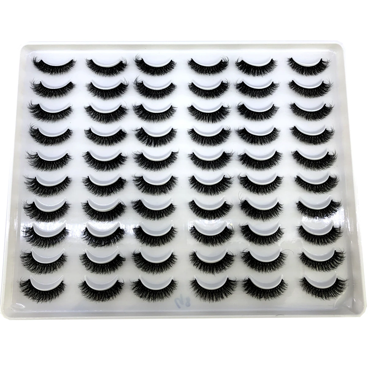 New 30Pairs Handmade 3D Mink Lashes Short Fake Eyelashes Cross Messy Natural Eye Lashes Stage Makeup Soft False Eyelashes Cilios