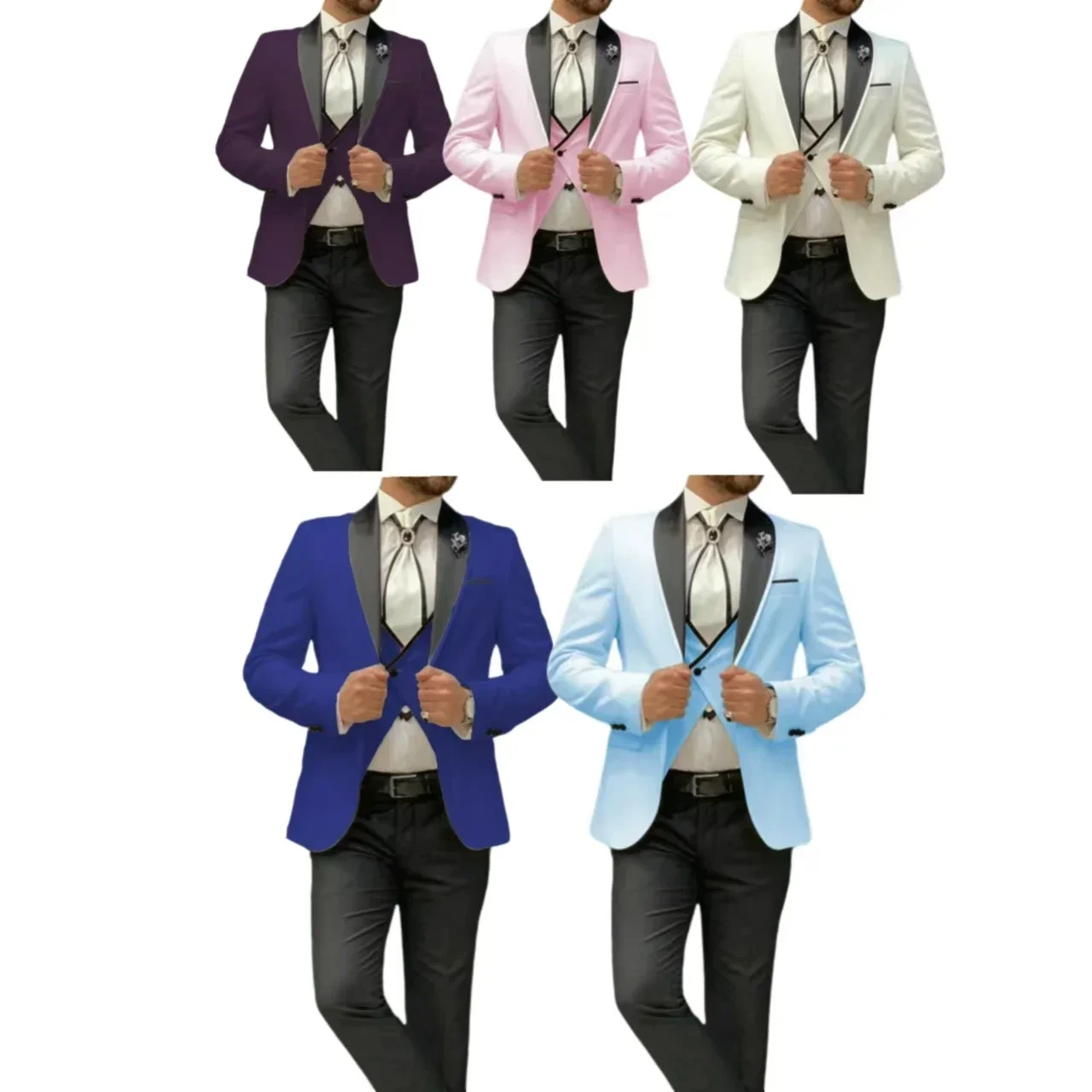 

Three-piece Groom Suit, High-quality Wedding Art,3 Pieces Blazer Vest and Pants Set,men's Suit for Wedding,stage Costume,Banquet