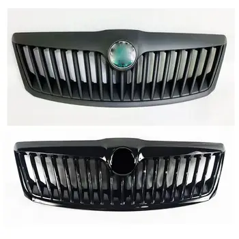 스코다 옥타비아 2010-2013년형용 자동차 전면 범퍼 마스크 라디에이터 그릴 레이싱 전면 범퍼 바디 키트 액세서리 6 best sales 스코다 옥타비아 그릴 - №6