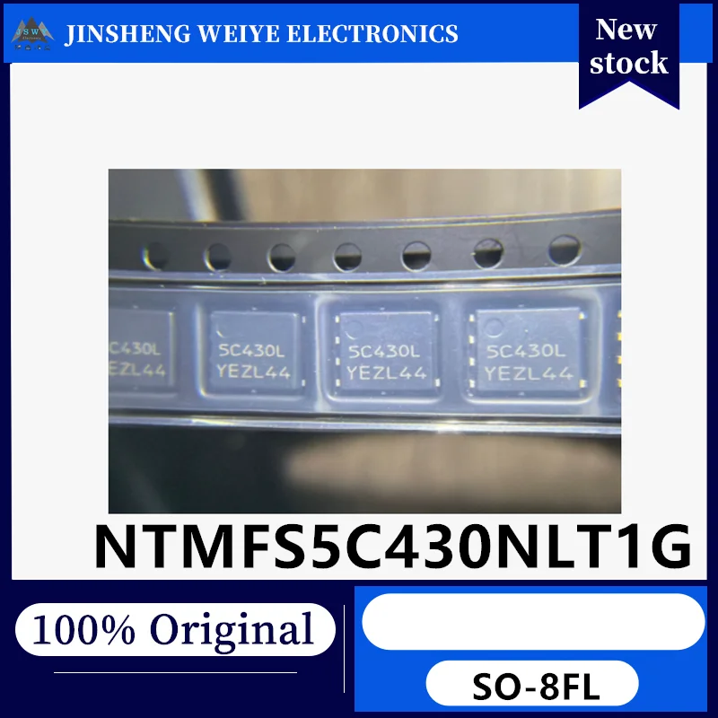 (10/50 piezas) NTMFS5C430NLT1G, serigrafiado 5C430L, 40V 200A, MOSFET QFN-5, nuevo, original, en stock, circuito integrado electrónico.