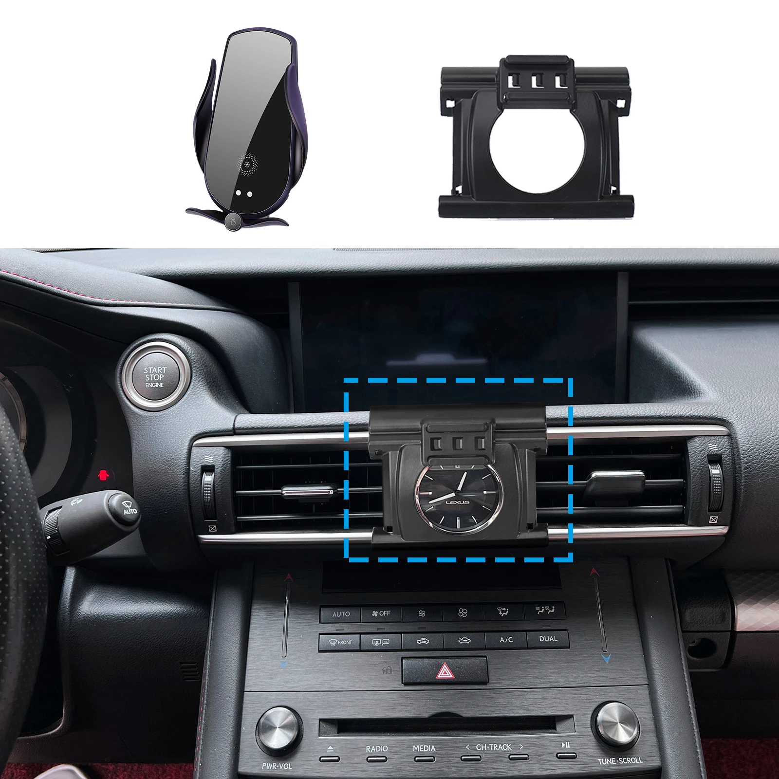 

Car Mobile Phone Holder Stand Auto for Lexus IS250 300 350 200T 2013 2014 2015 2016 2017 2018 2019 GPS Bracket Navigation