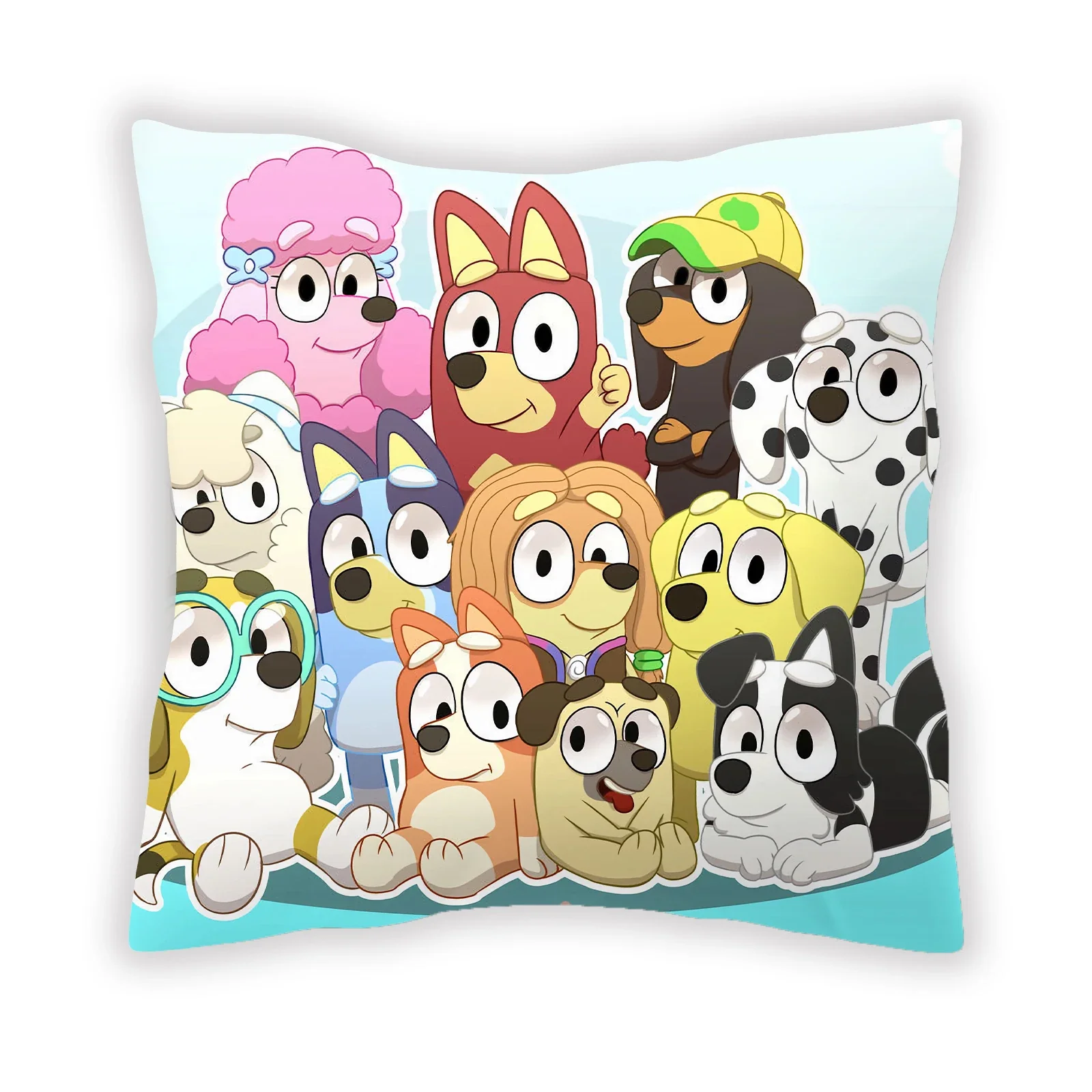 Bluey Bingo Chilli Pillowslip Cover Anime Cartoon Printed Bedroom Sofa Decoration Home Throw Pillowcase Cushion Child/adult Gift