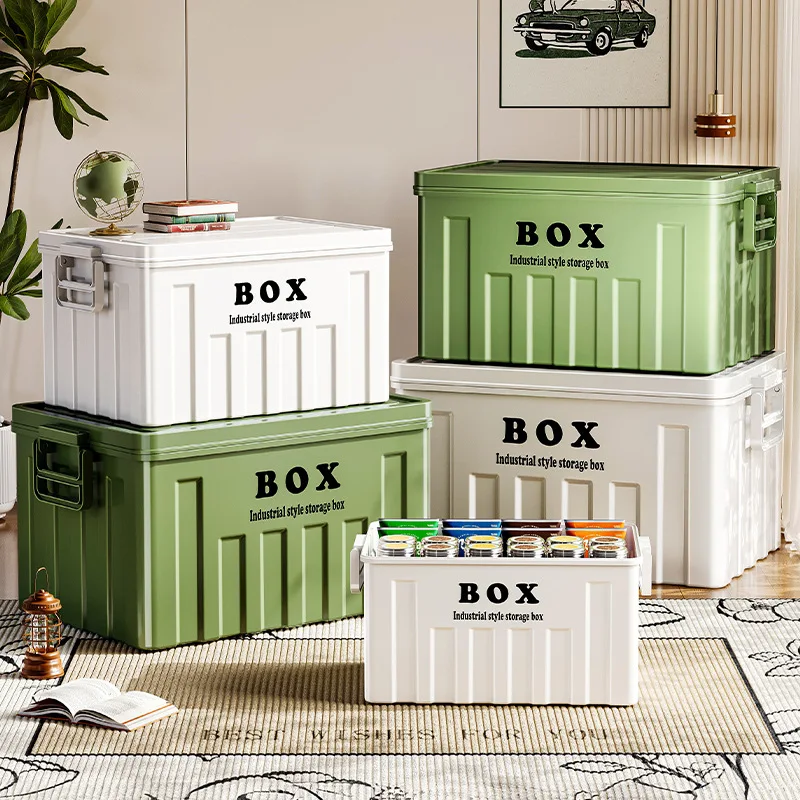 3 sets of storage boxes, household large capacity storage boxes, multi specification stackable turnover storage boxes