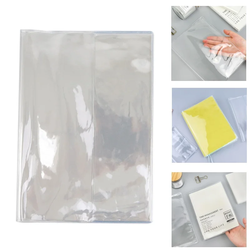 Clear PVC Cover Fit for Most SizE Loose-leaf Notepad Scrapbook Book Novel Dropship